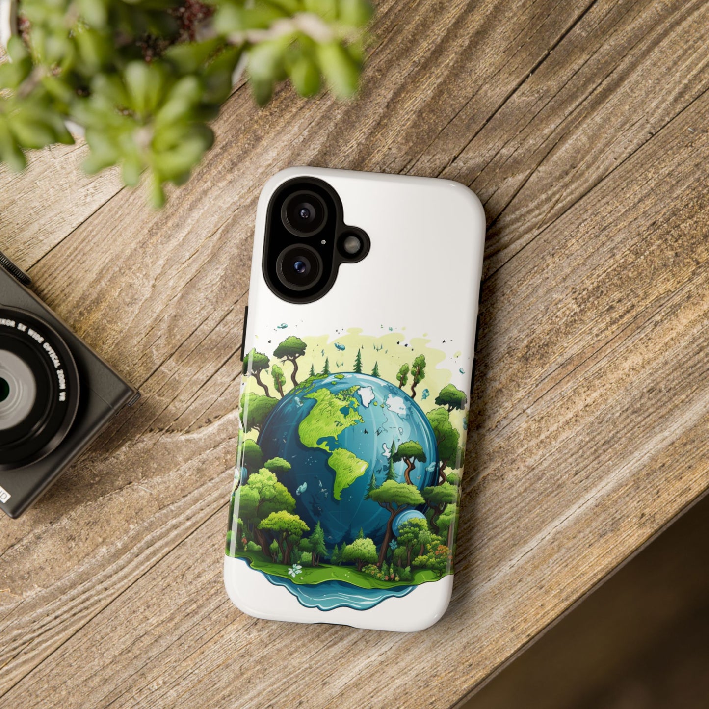 Eco-Friendly Phone Case with Earth Design