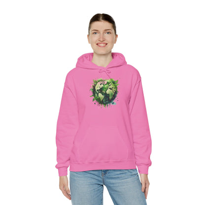 Eco-Friendly World Map Hooded Sweatshirt