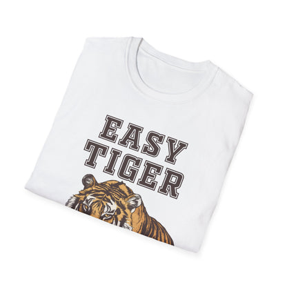 Easy Tiger Unisex Softstyle T-Shirt - Relaxed Graphic Tee for Animal Lovers