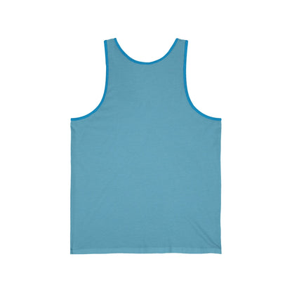Unisex Jersey Tank with Earth Graphic - Eco-Friendly Apparel for Nature Lovers