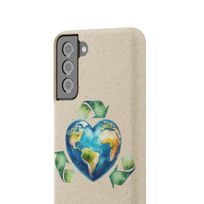Cute Earth Design - Sustainable Living Biodegradable Phone Case
