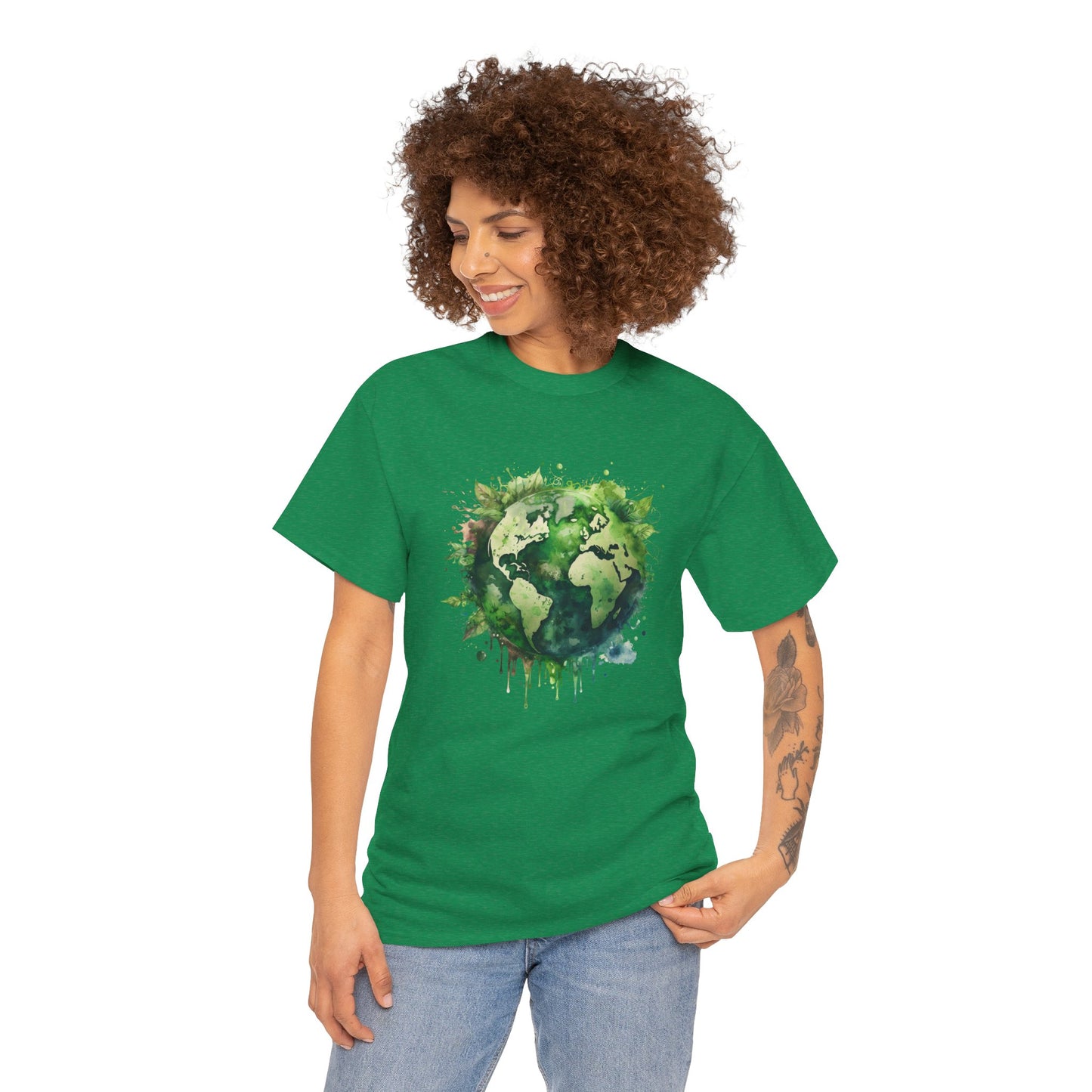 Eco-Friendly World Map T-Shirt - Unisex Tee