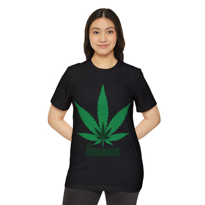 Eco-Friendly Organic T-Shirt with Leaf Design