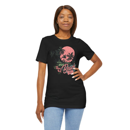 Beach Bum Unisex Short Sleeve Tee - Summer Vibes Shirt