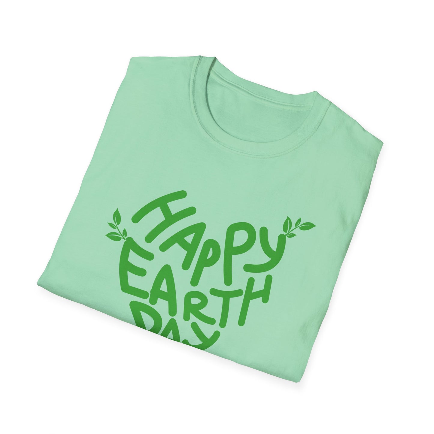 Happy Earth Day Unisex Softstyle T-Shirt - Eco-Friendly Apparel