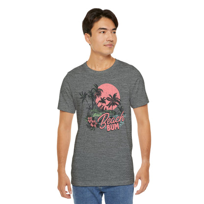 Beach Bum Unisex Short Sleeve Tee - Summer Vibes Shirt