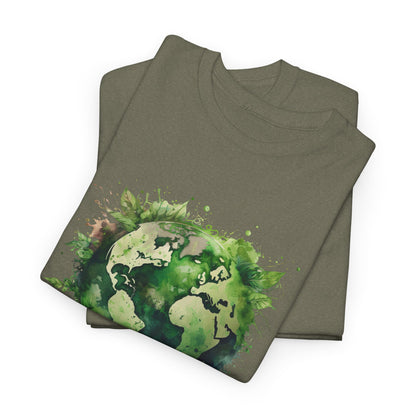 Eco-Friendly World Map T-Shirt - Unisex Tee