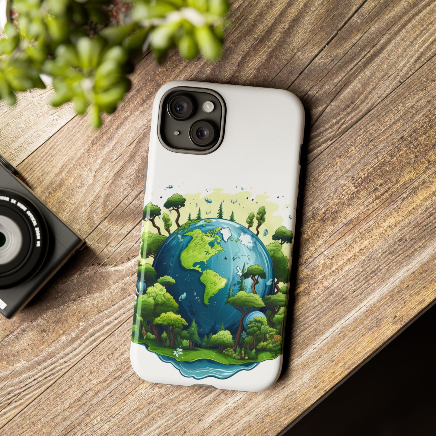 Eco-Friendly Phone Case with Earth Design