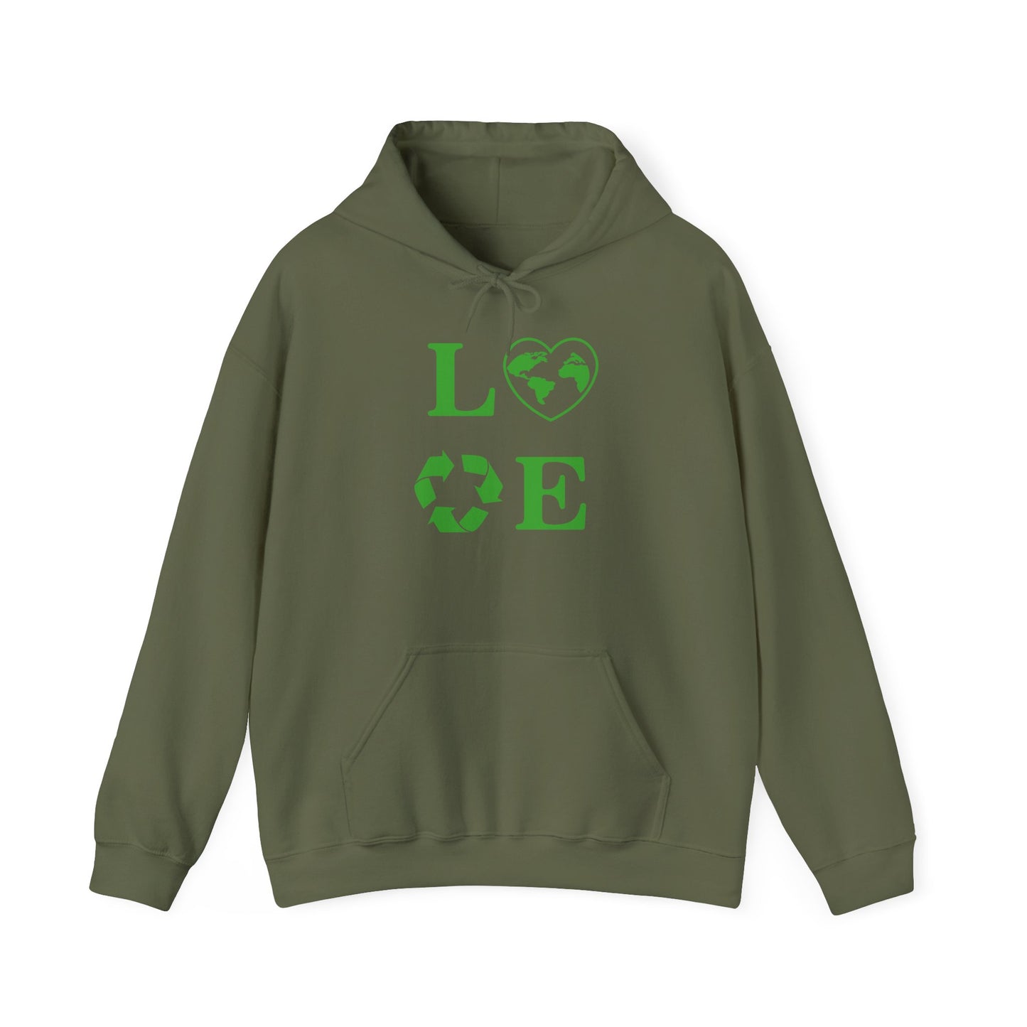 Love Heart Recycling Hoodie