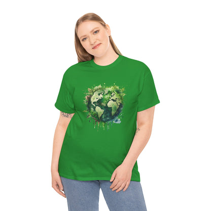 Eco-Friendly World Map T-Shirt - Unisex Tee