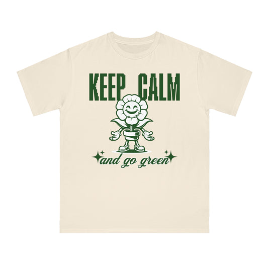 Eco-Friendly Classic T-Shirt - Keep Calm and Go Green Design