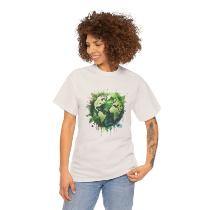 Eco-Friendly World Map T-Shirt - Unisex Tee