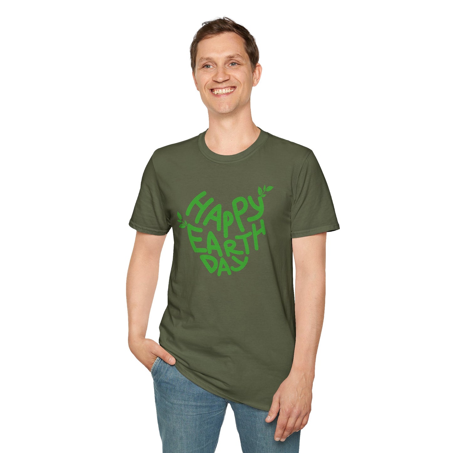 Happy Earth Day Unisex Softstyle T-Shirt - Eco-Friendly Apparel