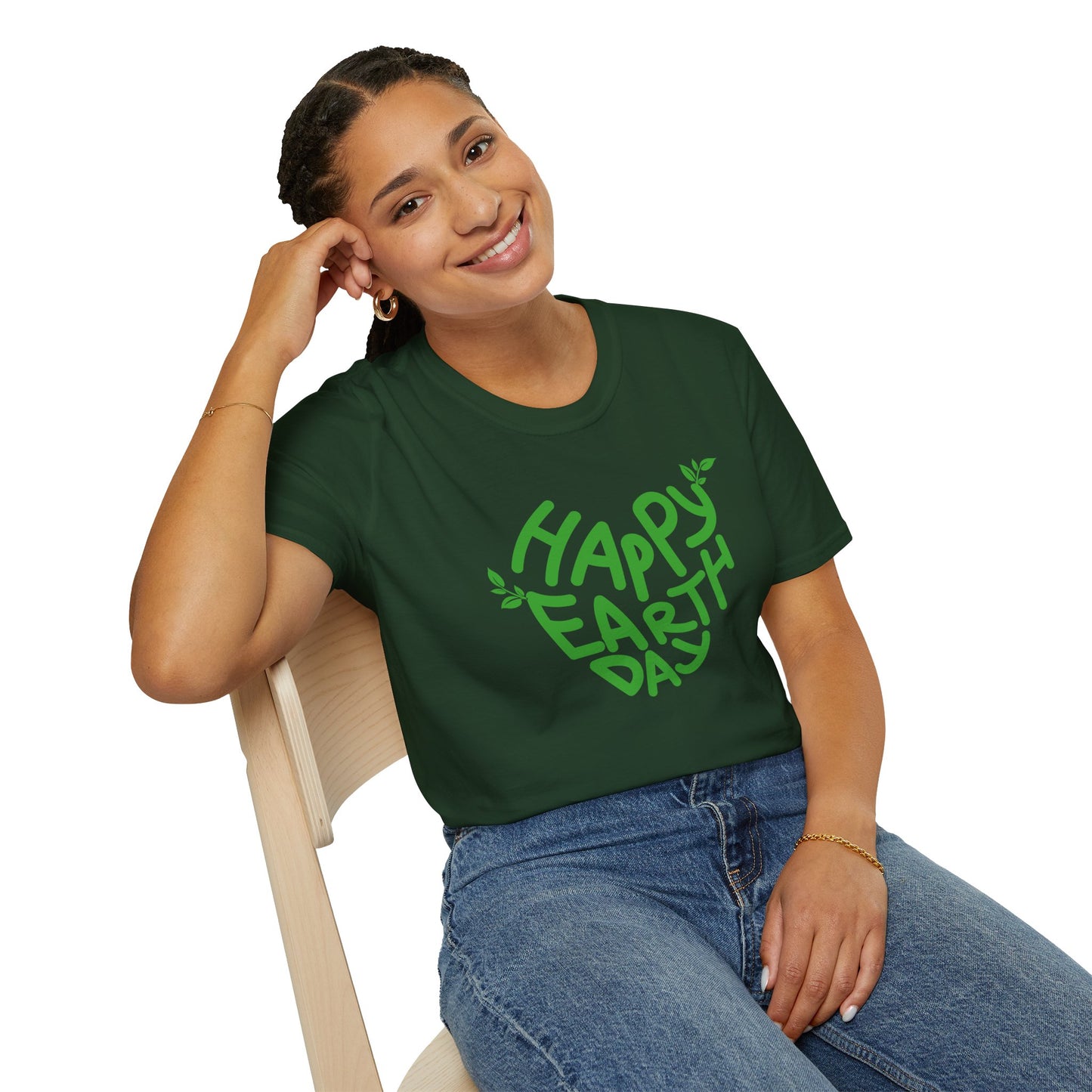 Happy Earth Day Unisex Softstyle T-Shirt - Eco-Friendly Apparel