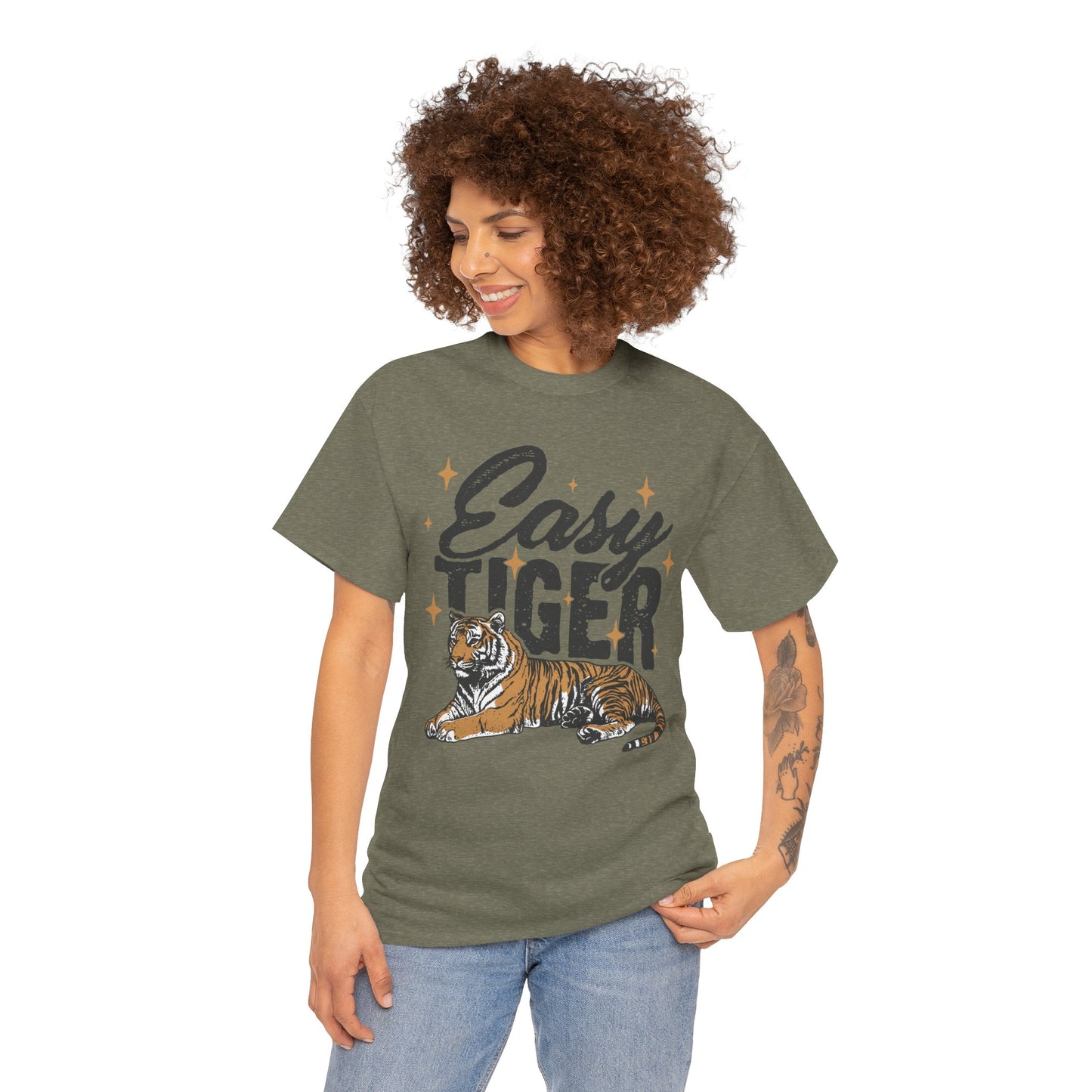 Easy Tiger Tee - Unisex Cotton T-Shirt