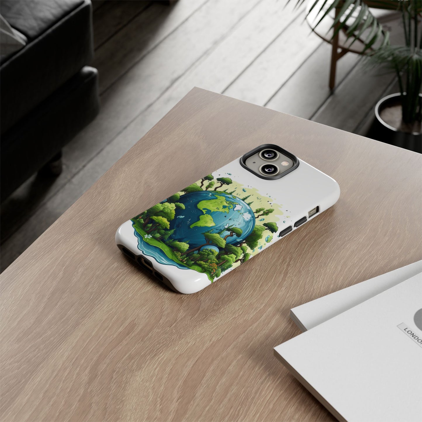 Eco-Friendly Phone Case with Earth Design