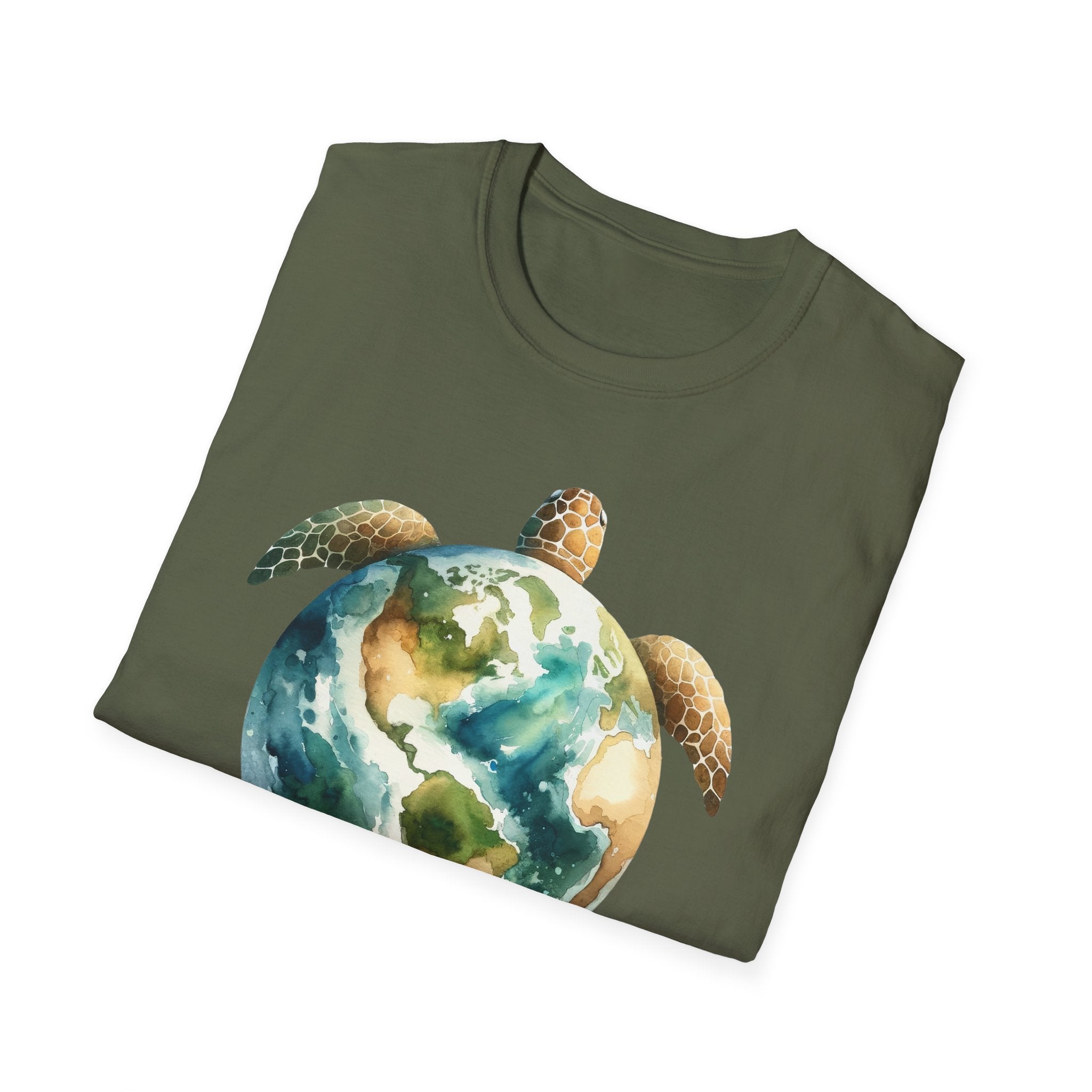 Eco-Friendly Turtle Graphic Unisex Softstyle T-Shirt
