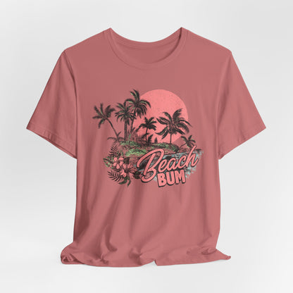 Beach Bum Unisex Short Sleeve Tee - Summer Vibes Shirt