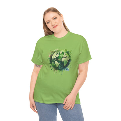 Eco-Friendly World Map T-Shirt - Unisex Tee