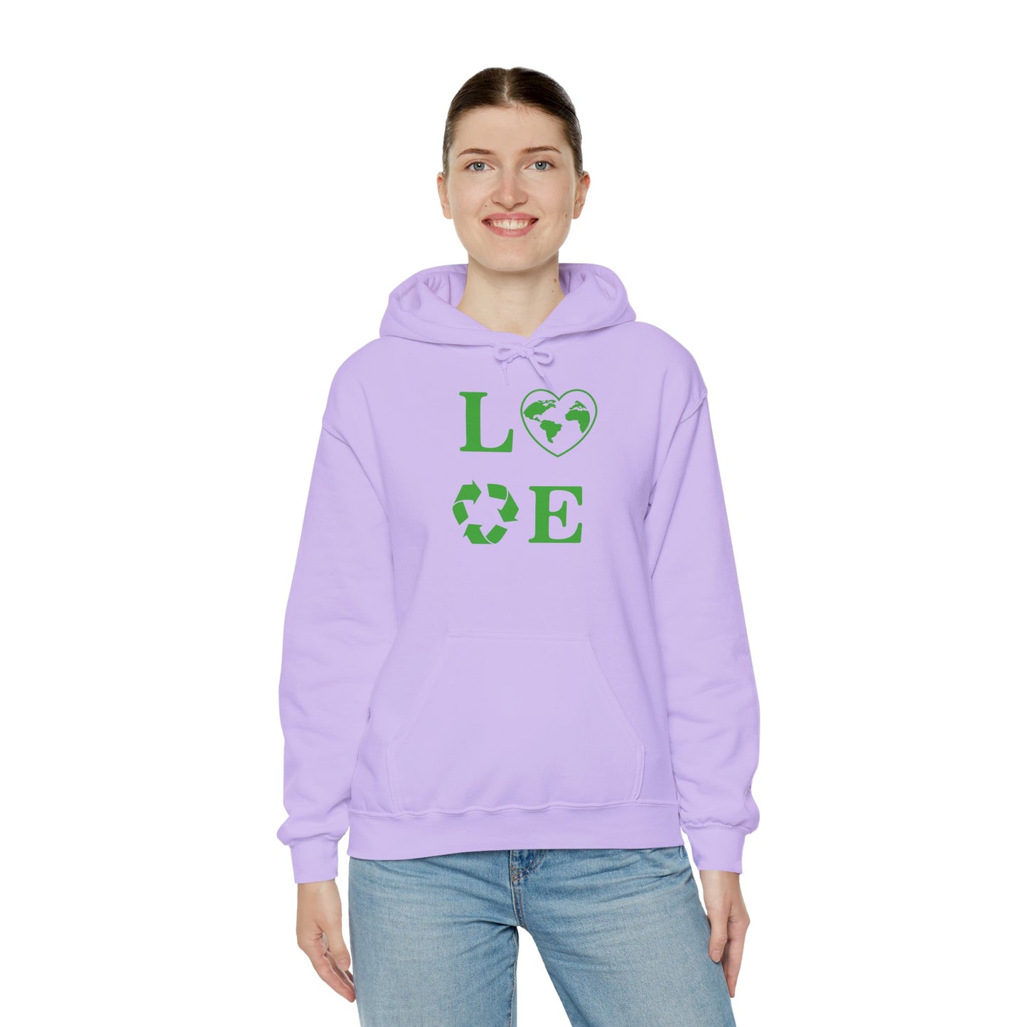 Love Heart Recycling Hoodie