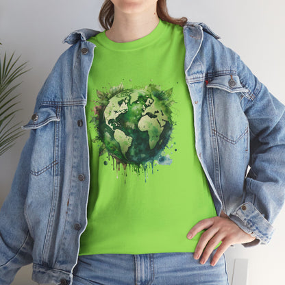 Eco-Friendly World Map T-Shirt - Unisex Tee