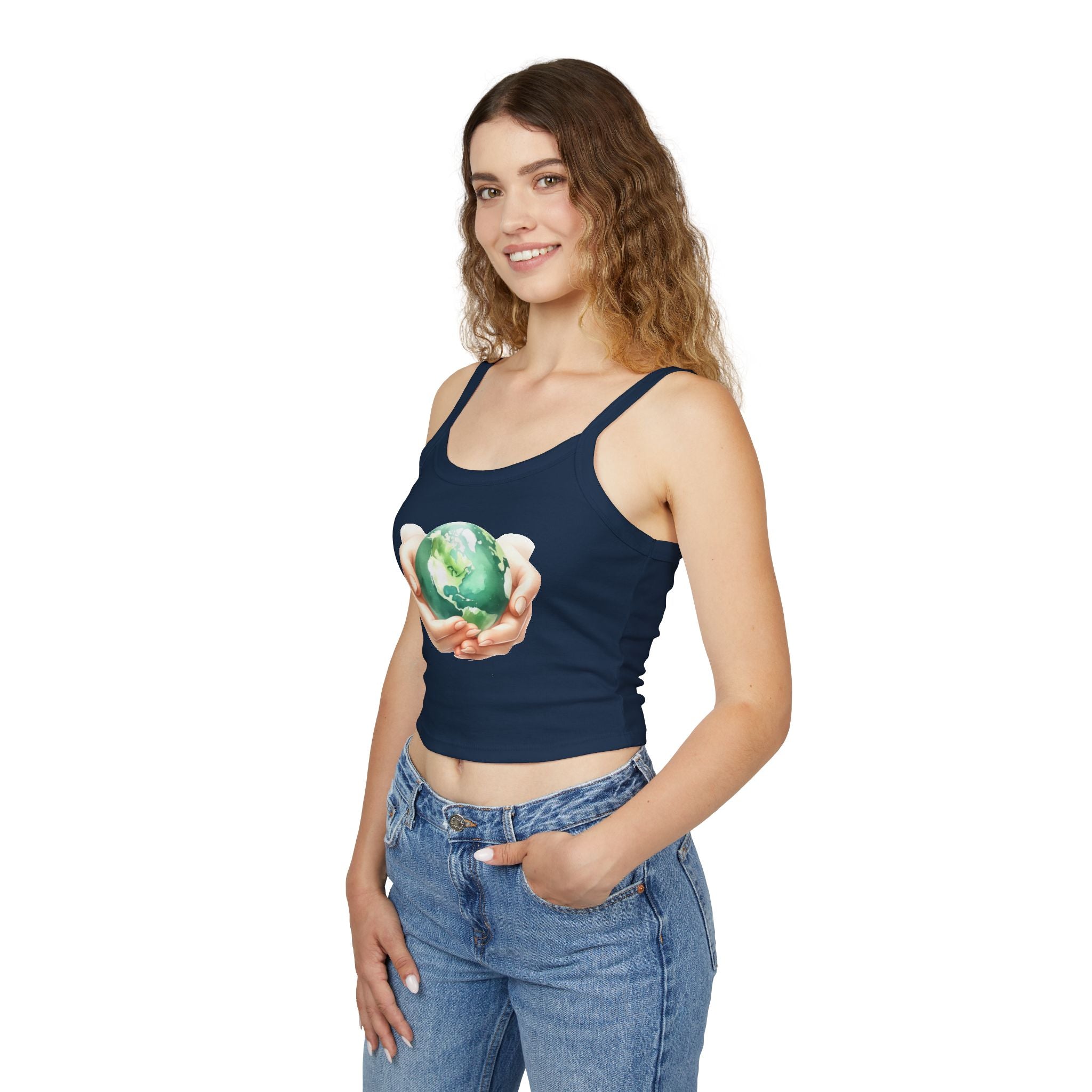 Earth Day Holding Hands Women Tank Top