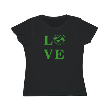 Eco-Friendly "Love" Graphic T-Shirt for Women - Celebrate the Planet