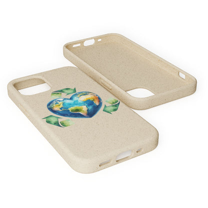 Cute Earth Design - Sustainable Living Biodegradable Phone Case