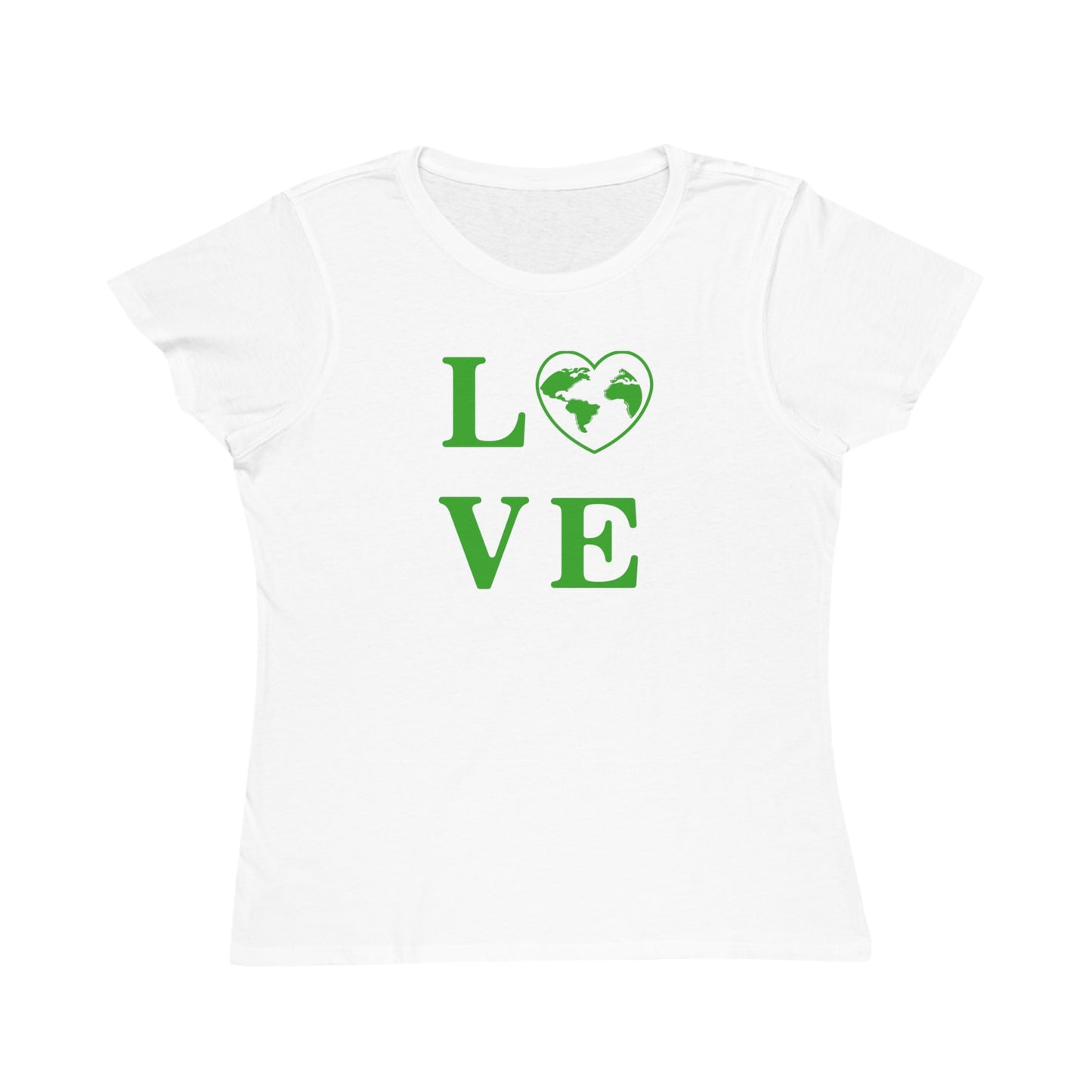 Eco-Friendly "Love" Graphic T-Shirt for Women - Celebrate the Planet