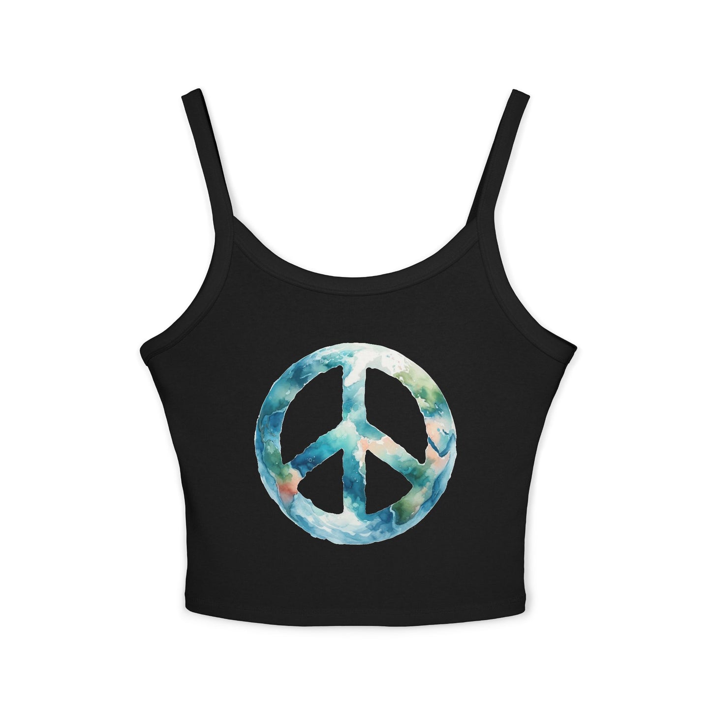 Peace Vibes Women's Spaghetti Strap Tank Top - Relaxed Summer Edition