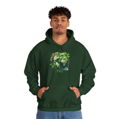 Eco-Friendly World Map Hooded Sweatshirt