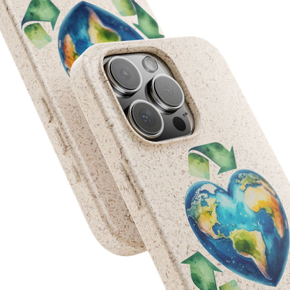 Cute Earth Design - Sustainable Living Biodegradable Phone Case