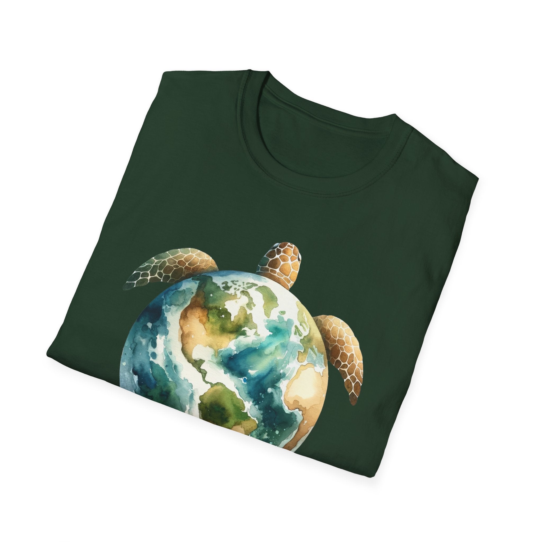 Eco-Friendly Turtle Graphic Unisex Softstyle T-Shirt