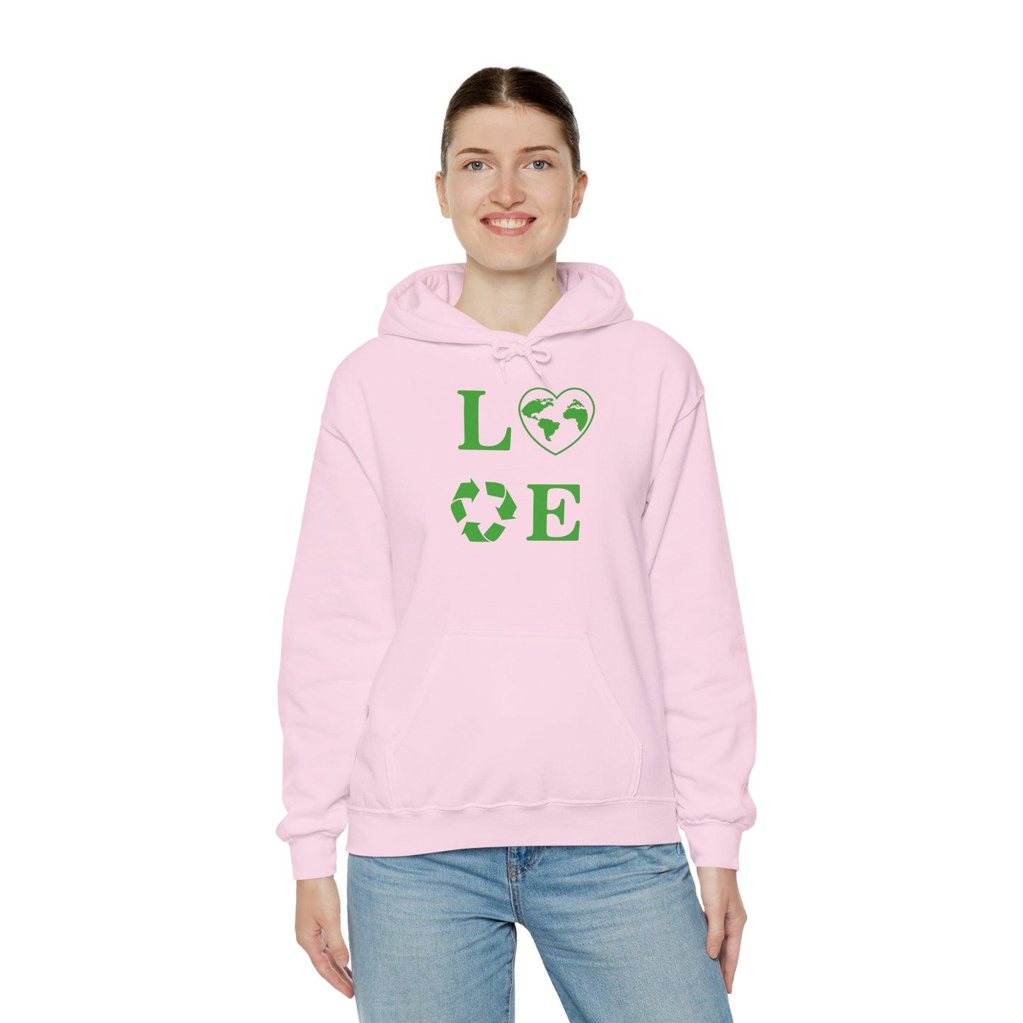 Love Heart Recycling Hoodie