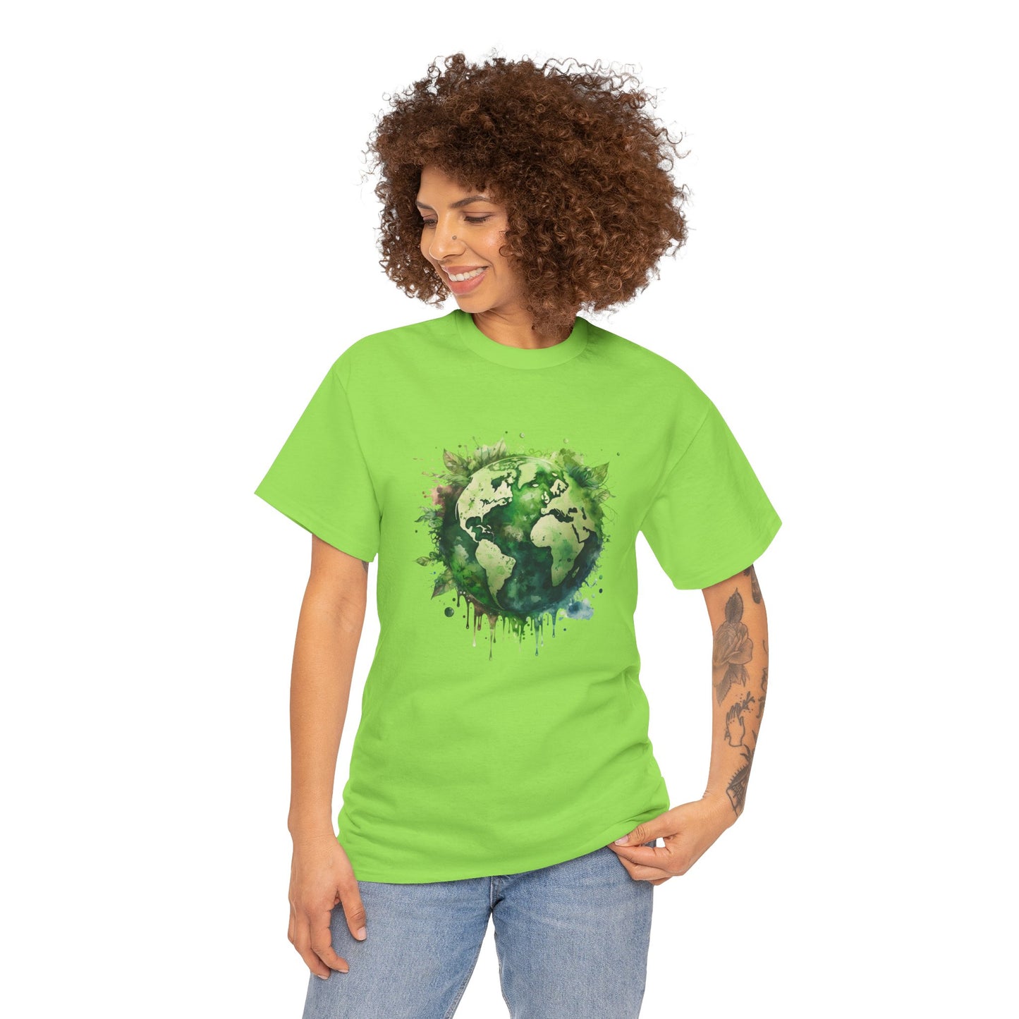 Eco-Friendly World Map T-Shirt - Unisex Tee