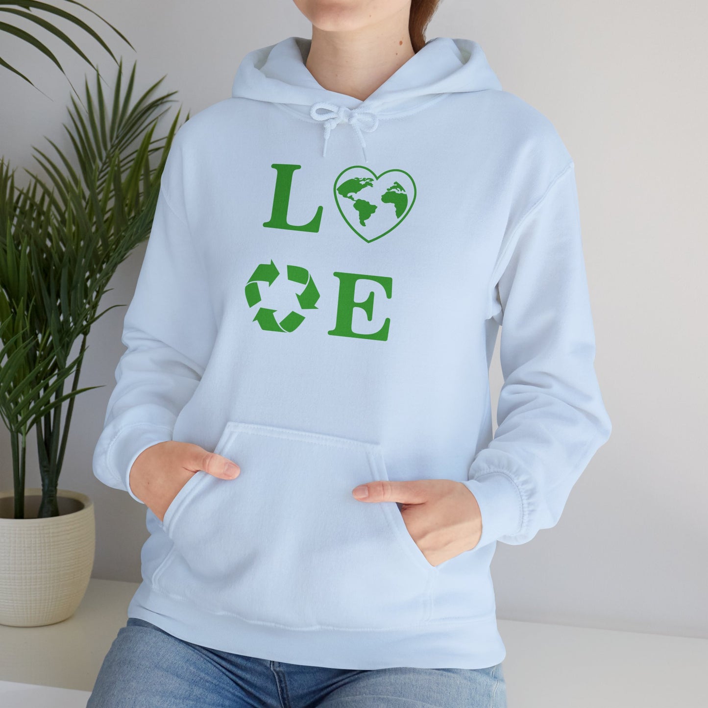 Love Heart Recycling Hoodie