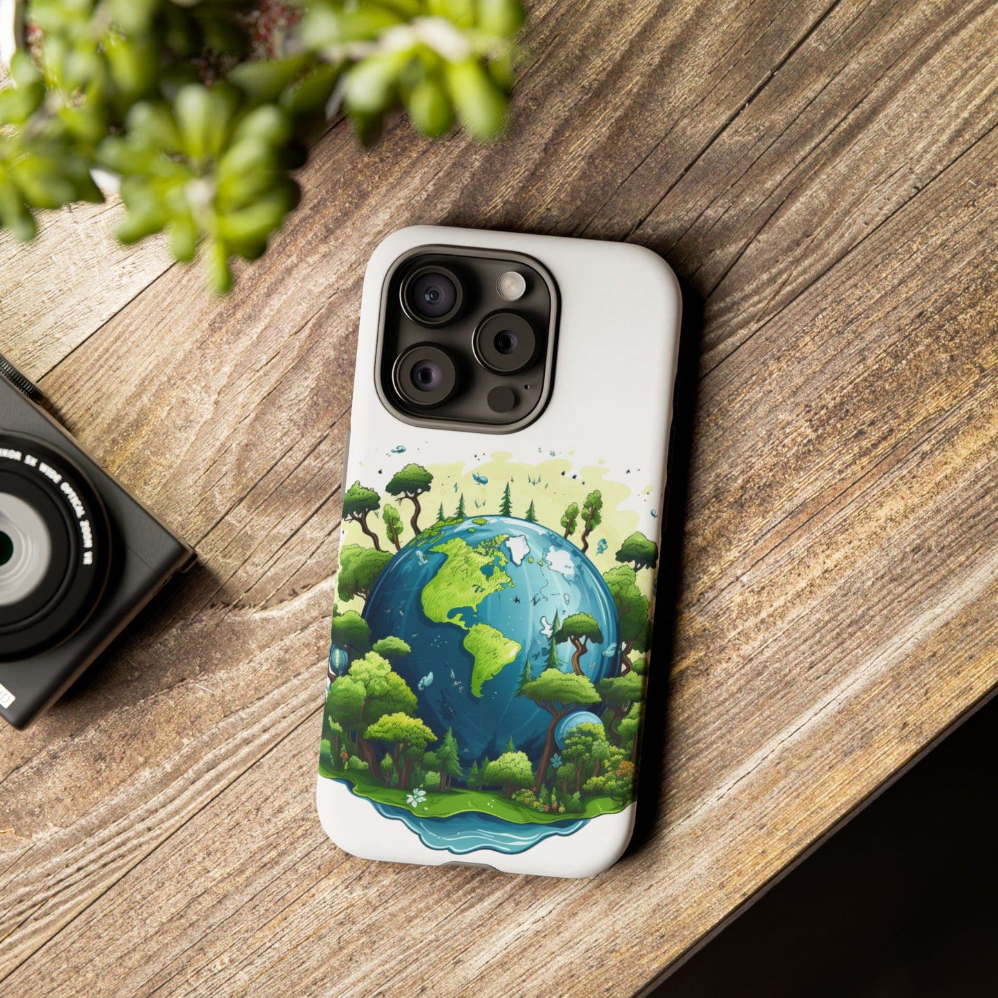 Eco-Friendly Phone Case with Earth Design