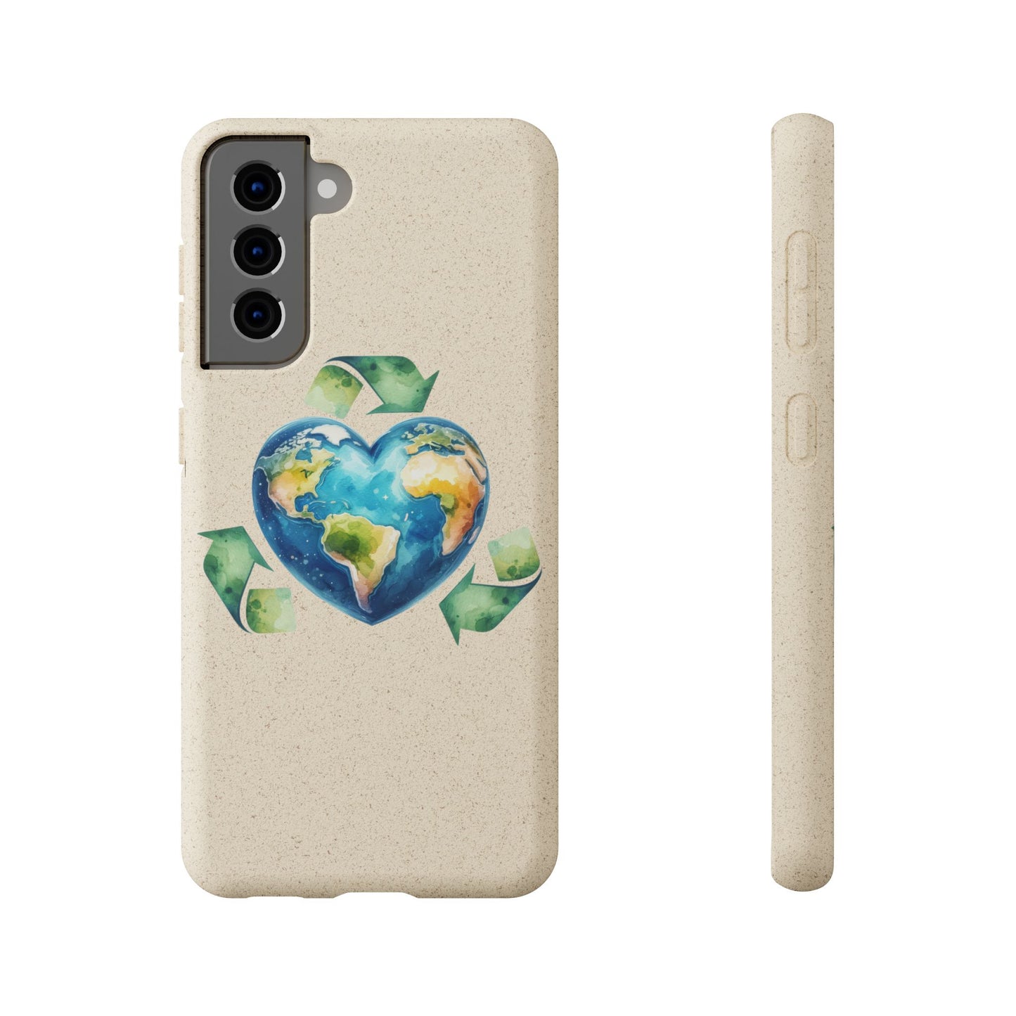 Cute Earth Design - Sustainable Living Biodegradable Phone Case