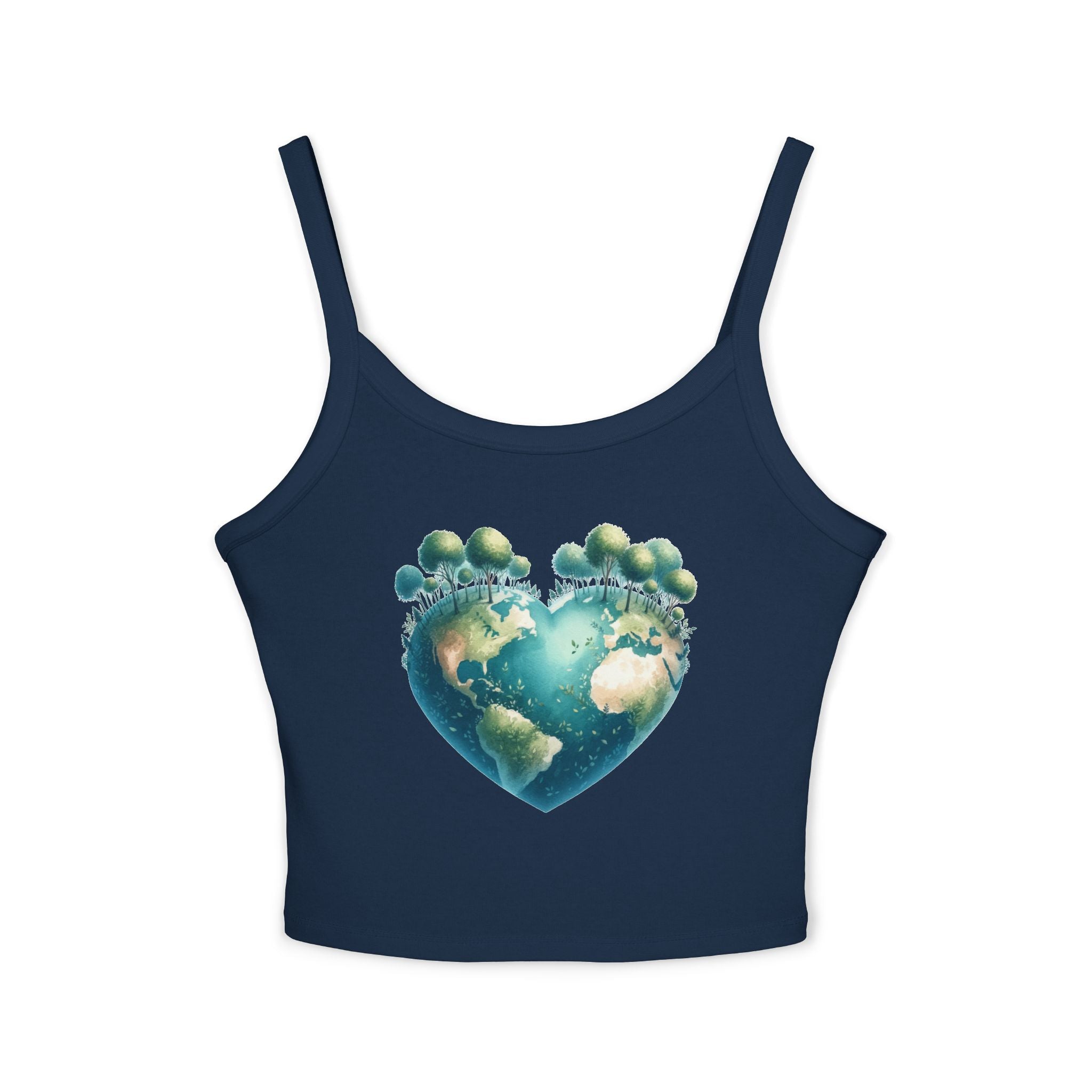 Cute Earth Heart Tank Top