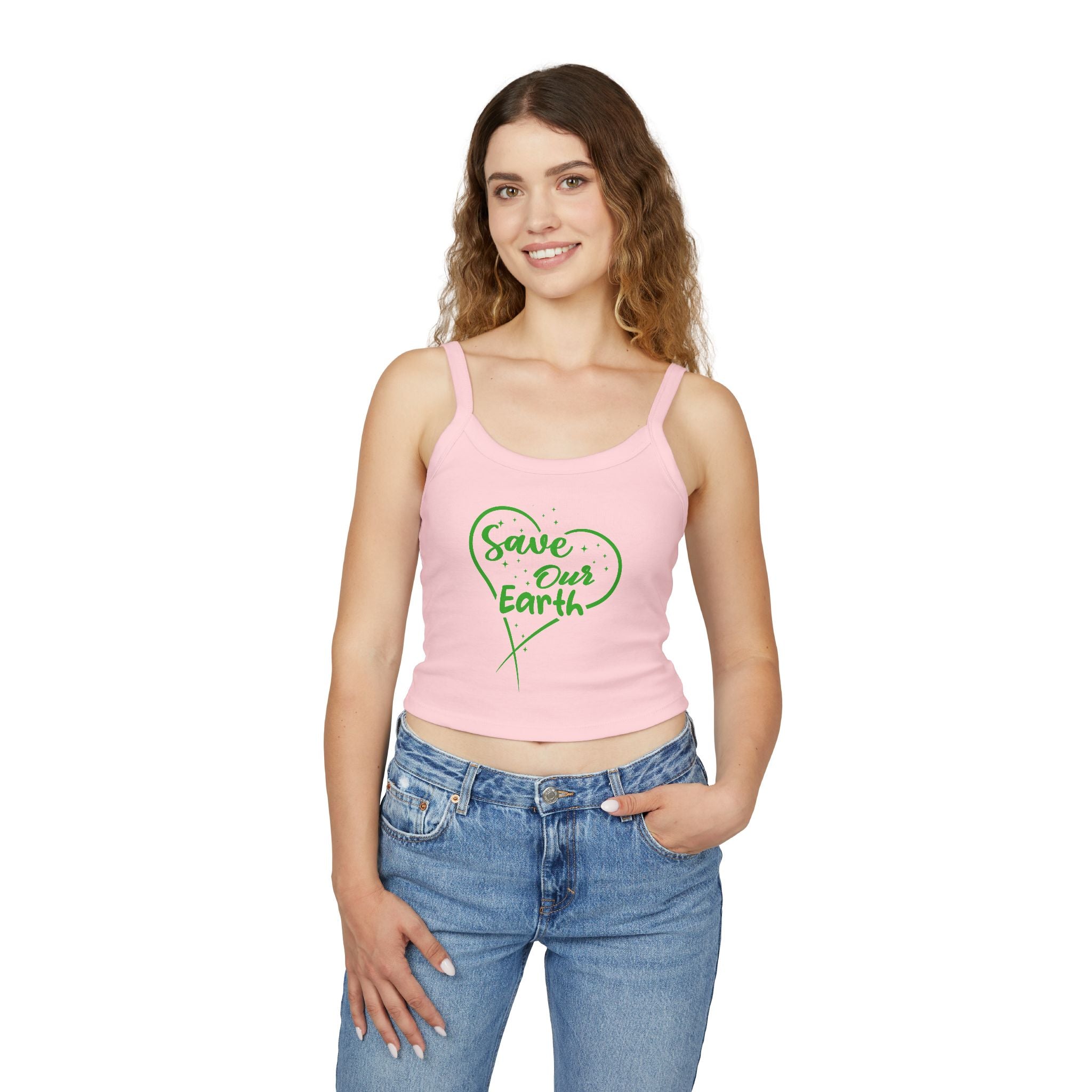 Save Our Earth Women's Tank Top - Eco-Friendly Graphic Design