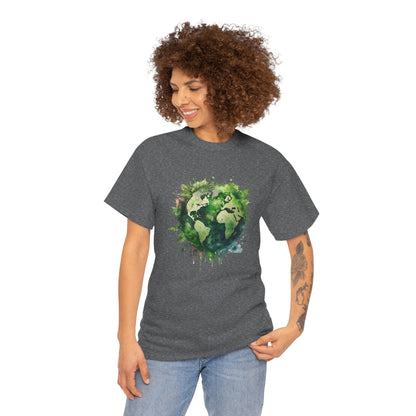 Eco-Friendly World Map T-Shirt - Unisex Tee