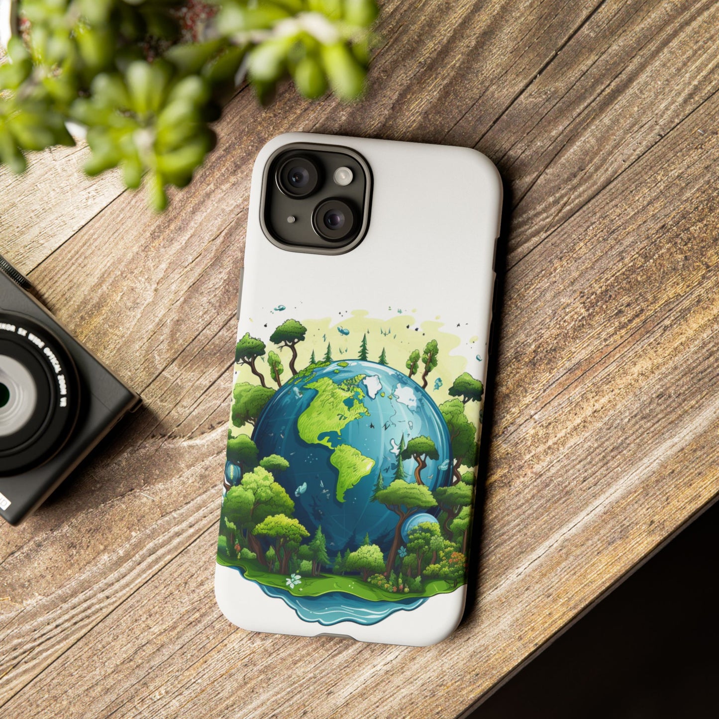 Eco-Friendly Phone Case with Earth Design