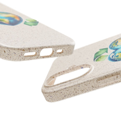 Cute Earth Design - Sustainable Living Biodegradable Phone Case