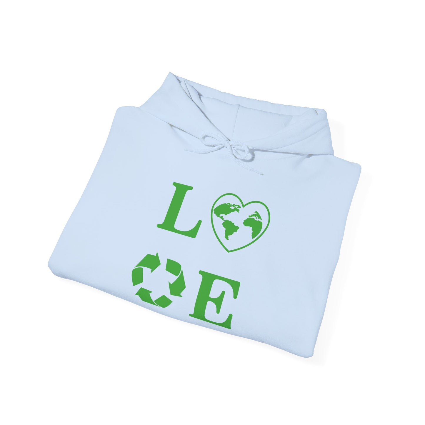 Love Heart Recycling Hoodie