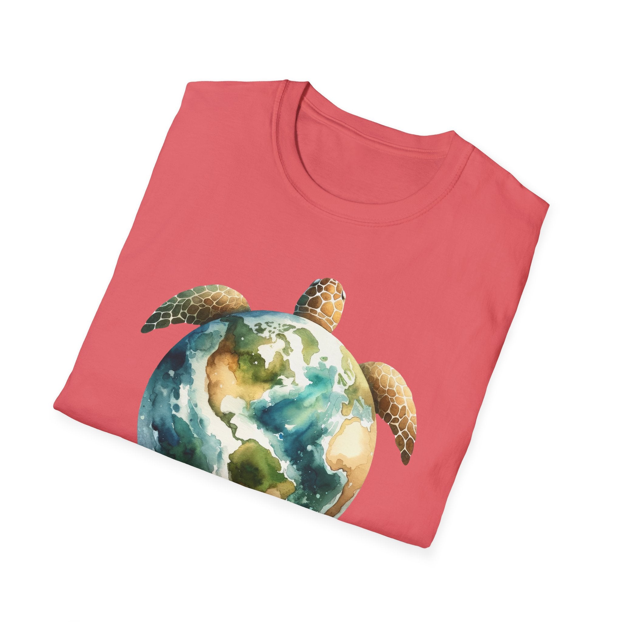 Eco-Friendly Turtle Graphic Unisex Softstyle T-Shirt
