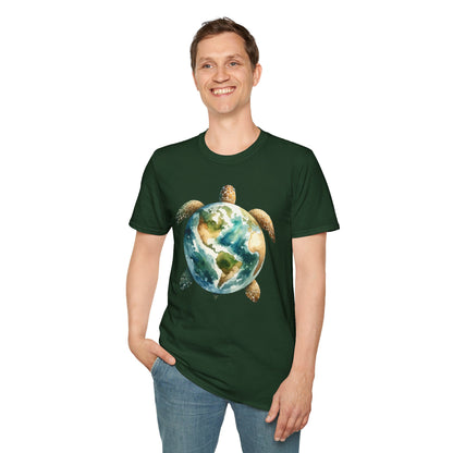 Eco-Friendly Turtle Graphic Unisex Softstyle T-Shirt