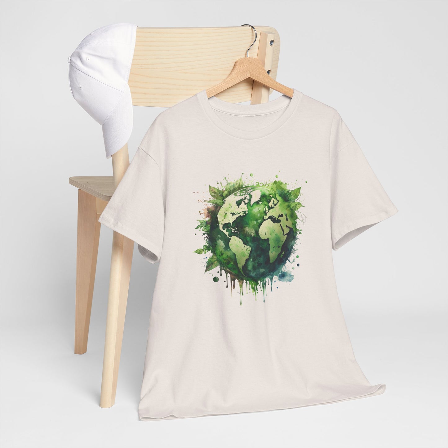 Eco-Friendly World Map T-Shirt - Unisex Tee