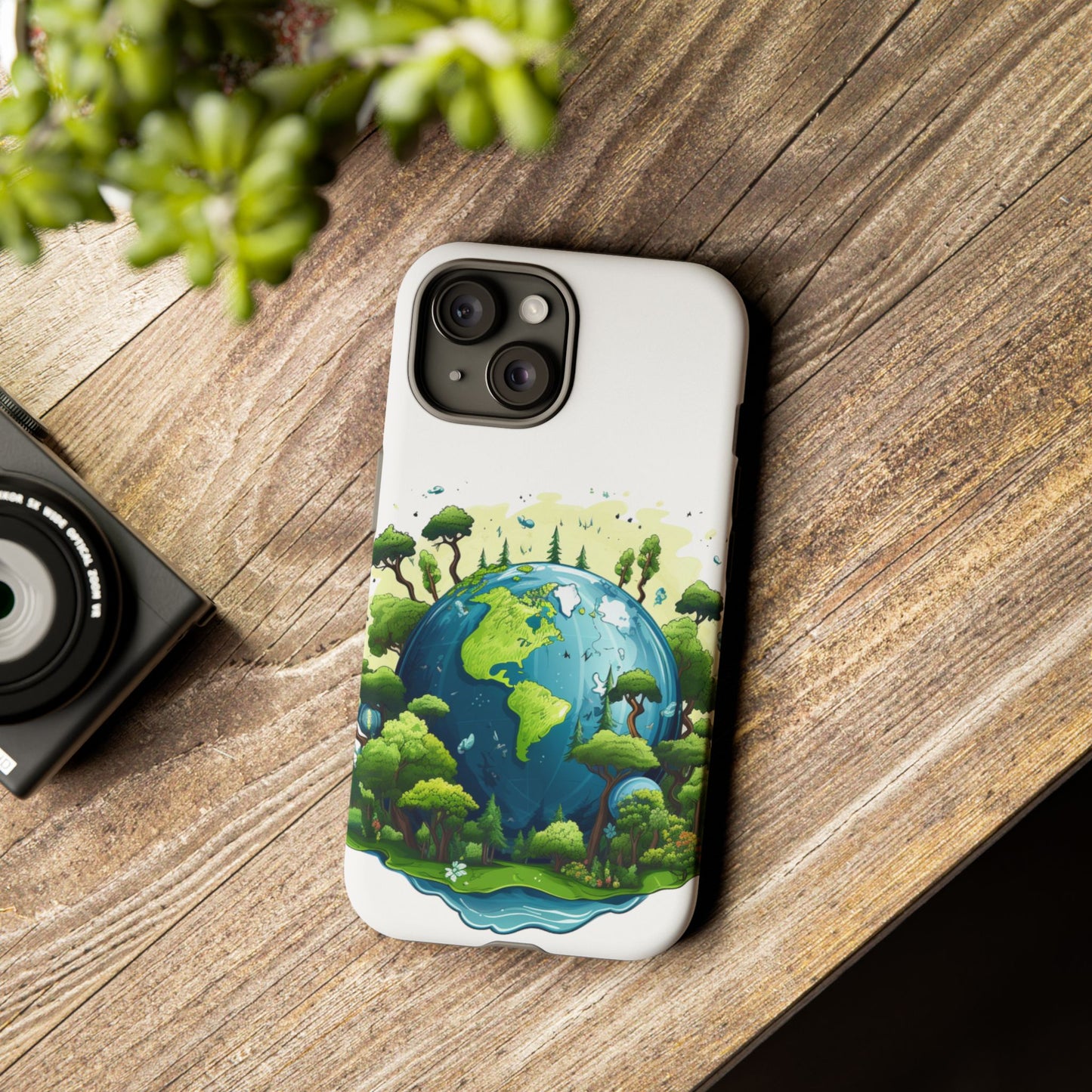 Eco-Friendly Phone Case with Earth Design