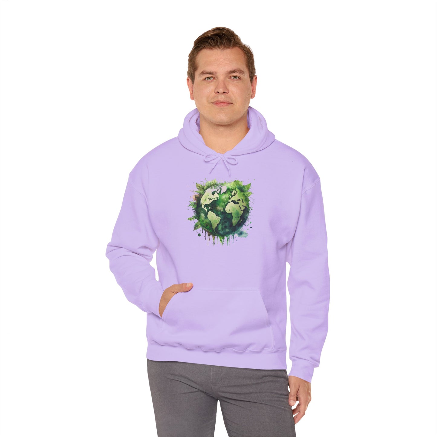 Eco-Friendly World Map Hooded Sweatshirt