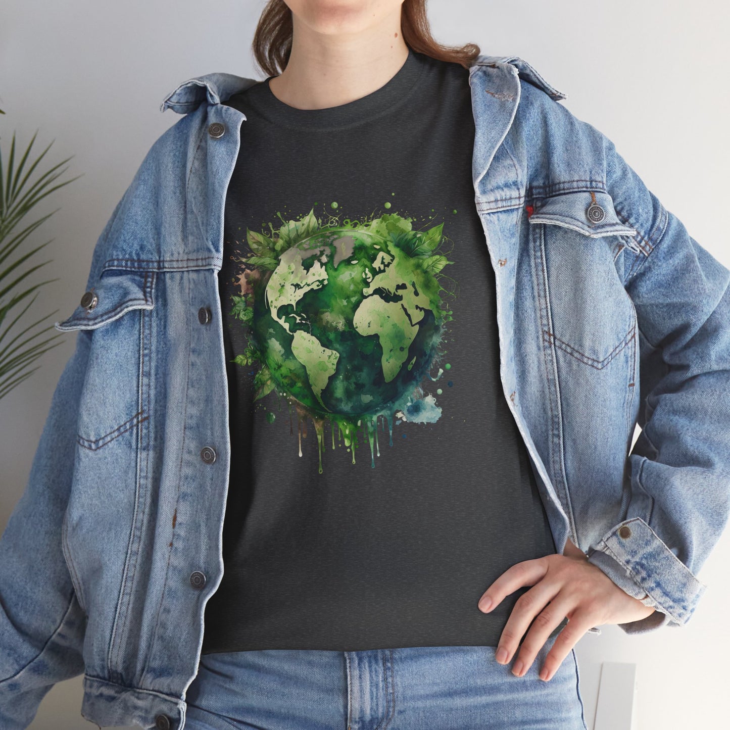 Eco-Friendly World Map T-Shirt - Unisex Tee